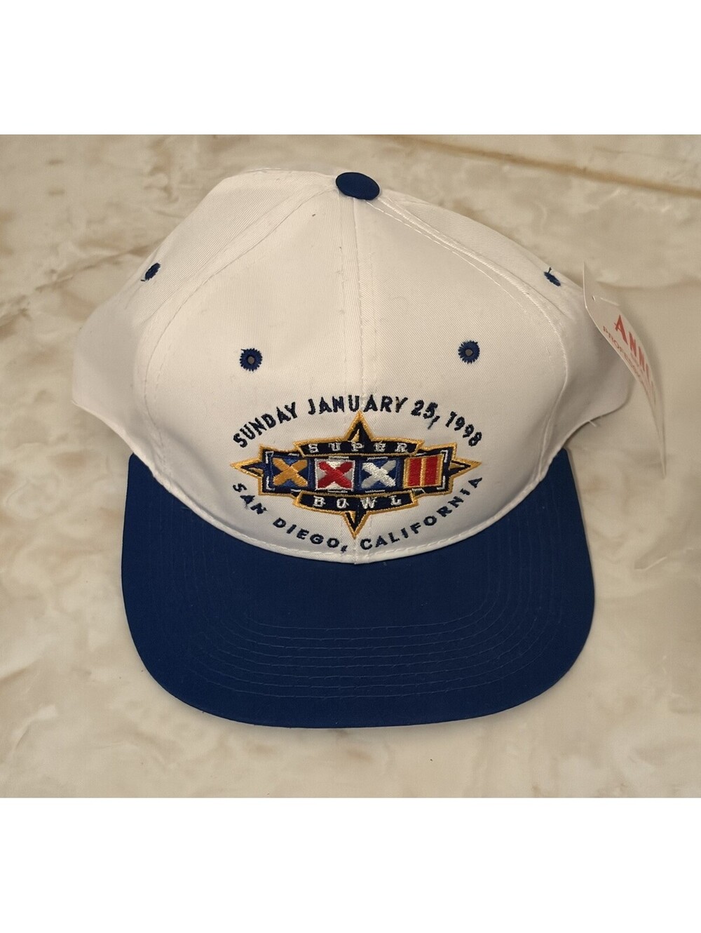 Vintage NFL Super Bowl 32 XXXII 1998 Deadstock Snapback Hat NEW With Tags